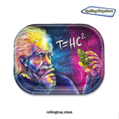 Albert Einstein Tobacco Rolling Tray - 7Inch