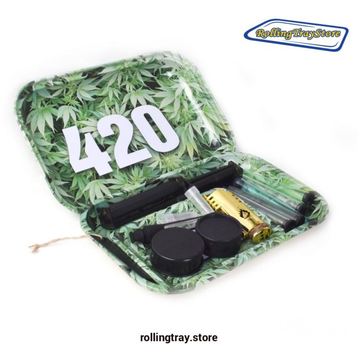 Pink Weed Rolling Trays Lid Cover