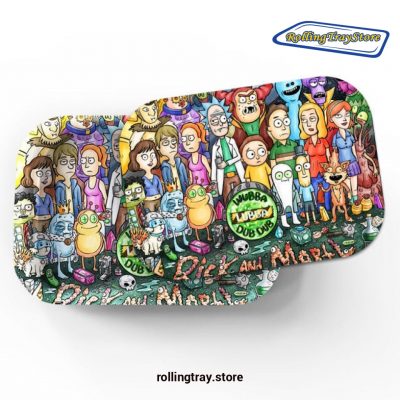 Rick And Morty Wubba Lubba Dub Rolling Tray Lid Magnetic Cover