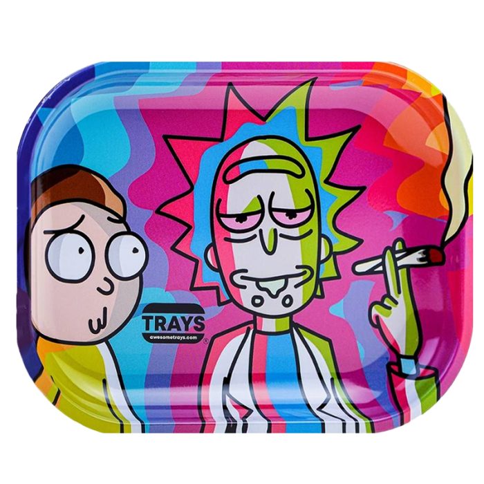 decorated metal tray rick - Rolling Tray Store