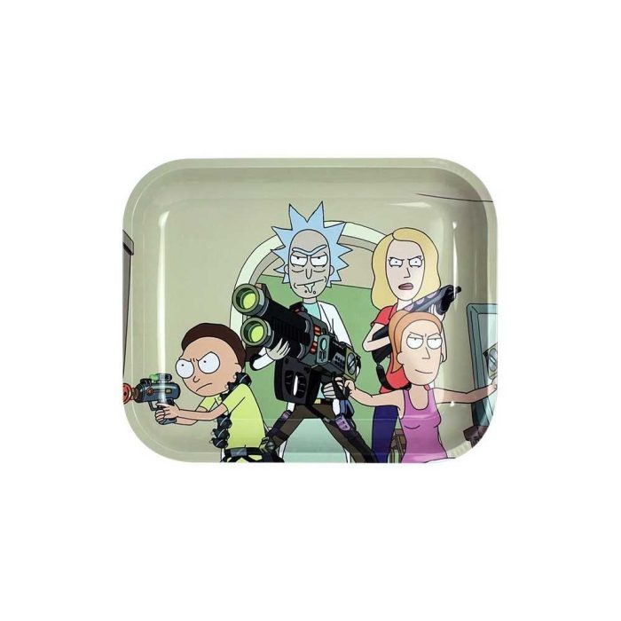 rolling tray smoking arsenal l rick morty guns - Rolling Tray Store